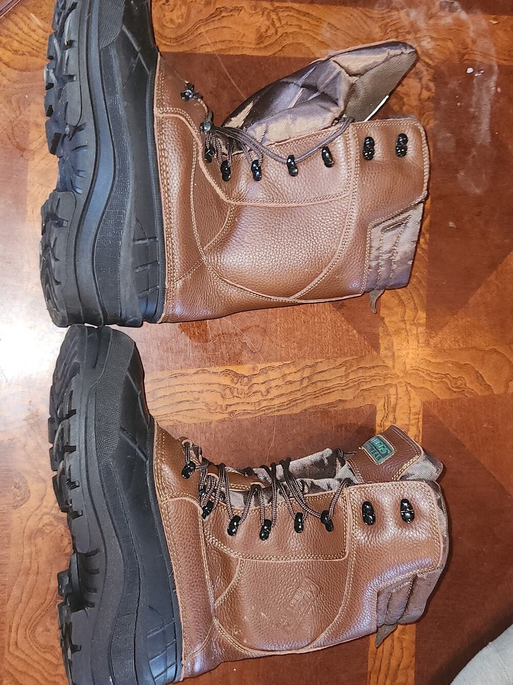 Coggs Footwear Men's Full Grain Leather Insulated Work Boots Brown Size 11